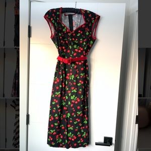 Cherry print dress
